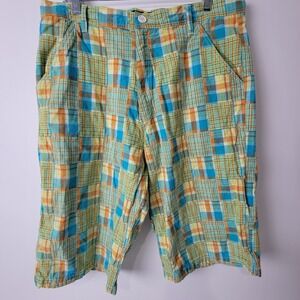 Vintage Southpole Shorts Mens 36‎ Bermuda  Multicolor Plaid Y2K Skater